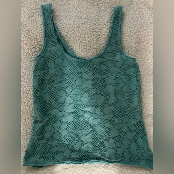 Free People Green Tank Top in size Medium - Picture 3 of 5